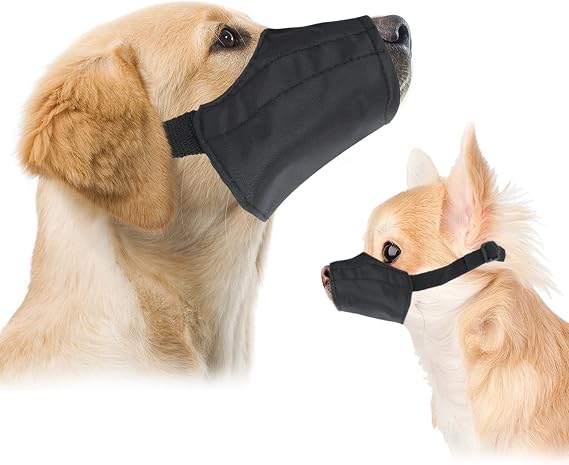 Medium/Large Quick Fit Dog Muzzle, Size 3, fit snout size 7", by Downtown Pet Supply