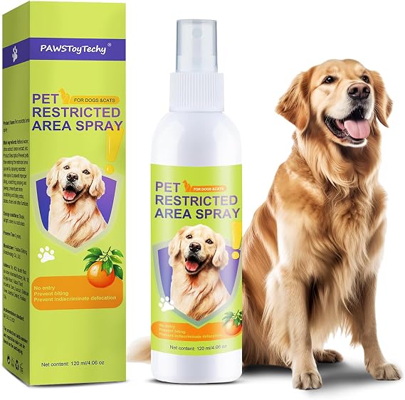 Cat Deterrent Spray for Peeing, Effective Dog Deterrent Spray for Furniture, Pee Corrector Spray, Training Spray for Furniture, Indoor & Outdoor Safe for Pet & Human, 4 oz / 120 mL