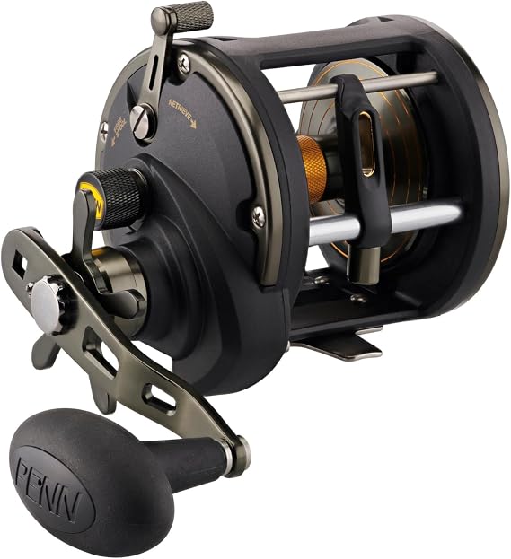 PENN Squall II Level Wind Multiplier Fishing Reel - Boat, Kayak or Shore - Strong, Powerful Multiplier for Big Fish
