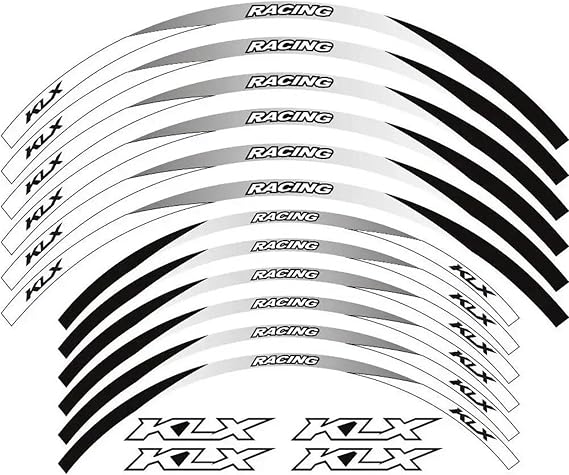 Motorcycle Wheel Stickers Reflective Rim Waterproof Decals For KLX 230R 230S S 230SE 300R 230 300(Style 20)