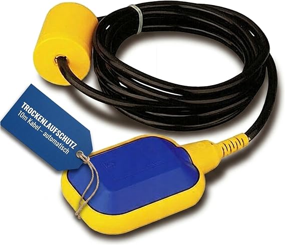 Float Switch Water Level Regulator 10 m Cable for Submersible Pump 125/250V 10A Rectangular