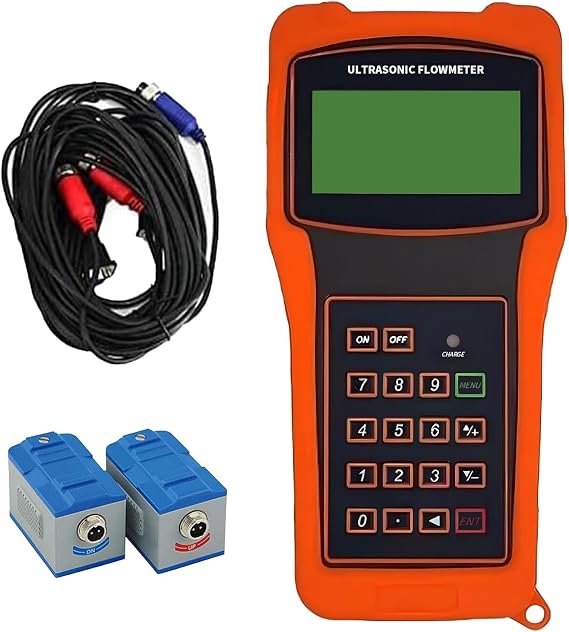 Portable Ultrasonic Flow Meter, Ultrasonic Flow Meter, for Liquids Dn50 ~ Dn700, with Tm-1 Transducer -30c~ 90c Sensor Oil Sewage Digital Transit-Time Flowmeter