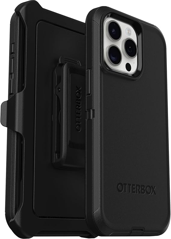 Otterbox Defender Iphone 15 Pro Max Için Kılıf, Darbeye Dayanıklı, Düşmeye Dayanıklı, Ultra Sağlam, Koruyucu Kılıf, 5X Askeri Standartlara Göre Test Edilmiştir, Siyah, Satış Ambalajsız