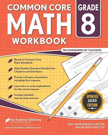 8th grade Math Workbook: CommonCore Math Workbook