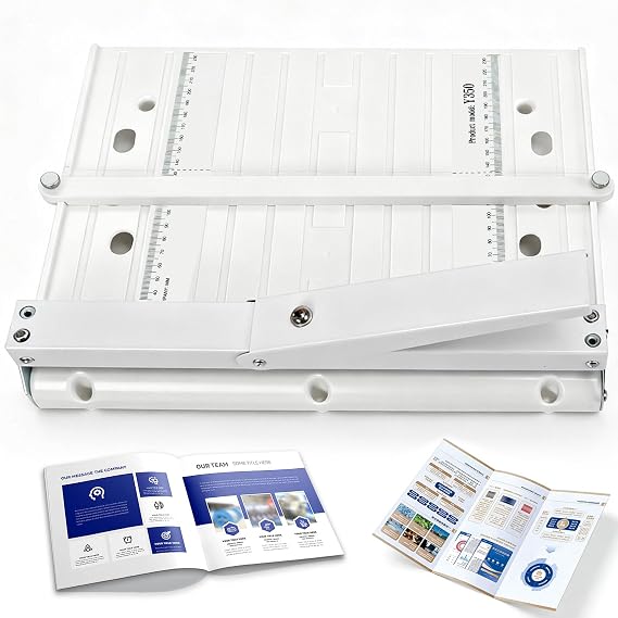 13.78"Foldable Manual Paper Creaser,Creasing Machine with Positioning Block