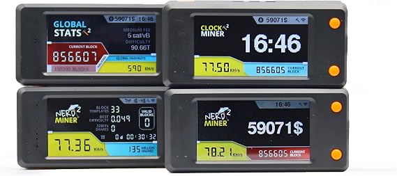BTC Nerdminer V2 S3 T-Display 78KH/S HashRate Bitcoin Solo Mining Machine Crypto Asic Lottery Miner Nerd Miner with Latest Firmware Bitcoin Miner Win 3.125 BTC with Low Power Consumption