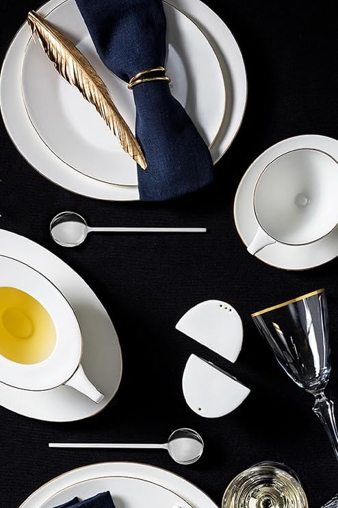 Jumbo Moon Platinum 64 Piece Dinner Set for 12 People