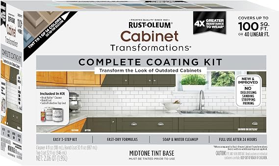 Rust-Oleum 374679 Cabinet Transformations Kit Midtone Tint Base Kit
