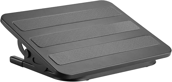 Desky Classic Desk Foot Rest Ergonomic Under-Desk Foot Support with Adjustable Height, Non-Slip Surface, Improves Posture & Comfort for Office or Home