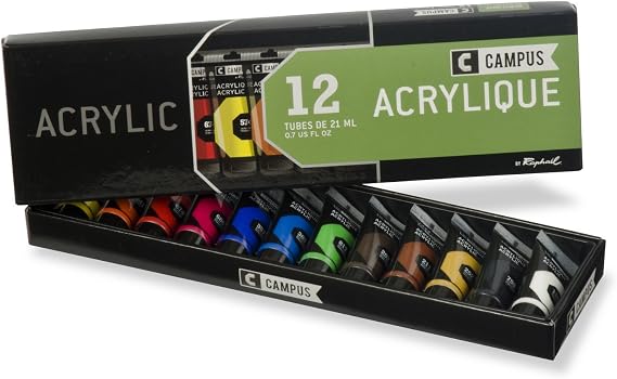 CAMPUS 21ml Acrylic Set of 12 Tubes