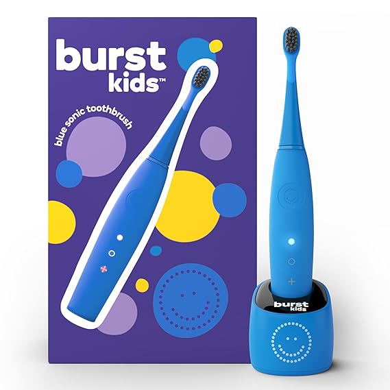 Burst Kids & Toddlers Electric Toothbrush (Blue) | Soft Bristles