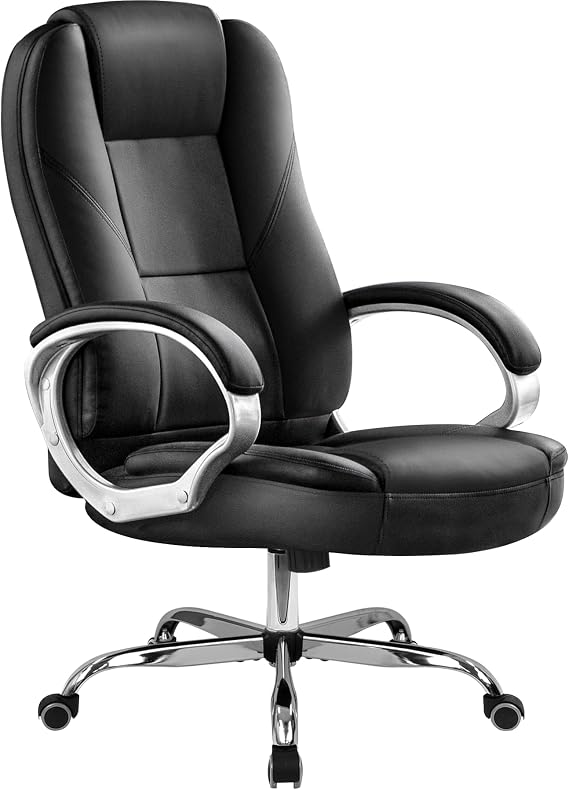 NEO Chair Office Executive Chair High Back Ergonomic Desk Computer Gaming Chair with Lumbar Support Adjustable Height Managerial Task Chair (All Black)