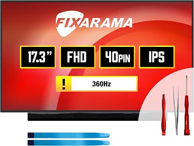 Screen Replacement for Dell Alienware X17 R1 P48E Grade A 360Hz 40pin Narrow FHD Matte IPS 17.3 LED LCD Display with Tools