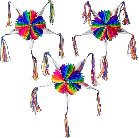 Mexican Pinata (Small 3 Pack) - Mini Pinata for Birthday Party Decorations