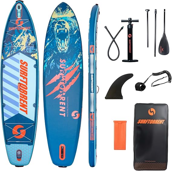Inflatable Stand Up Paddle Board Wave Board with SUP Accessories,Inflatable SUP Board for Beginner,Youth Paddle Board,Pink or Black Paddle Board for Adult