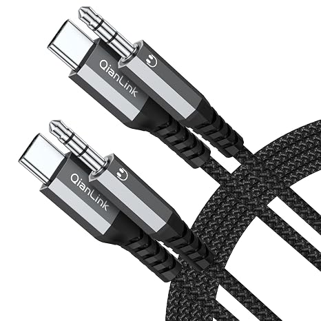 USB C to 3.5mm Audio Aux Jack Cable (3.3ft 2-Pack), Type C to 3.5mm Headphone Car Stereo Cord for iPhone 15 16 17 Pro Max, Samsung Galaxy S25 S24 S23 S22 S21 Ultra, Note 20 10, Pixel 9 8 XL, iPad Pro