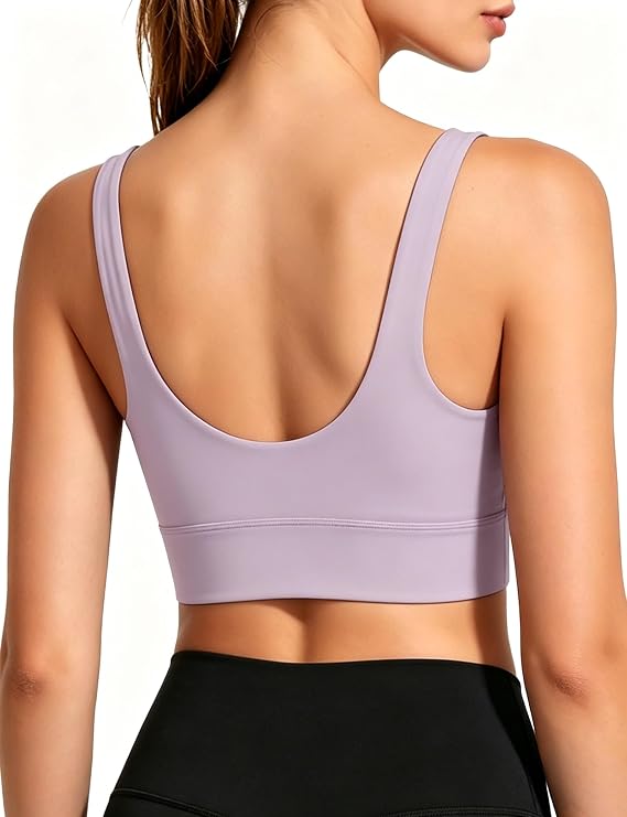 Buauty Sports Bras for Women, Medium Support Sport Bra Workout Built in Bra U Back Yoga Sports Bra