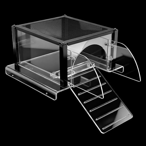 Turtle Basking Platform for 25-34cm Wide Aquariums, Turtle Tank Topper Terrapin Basking Platform for Aquatic Turtles, Turtle Ramp Dock Area, Terrace, Turtles Tank Accessories