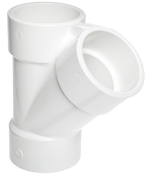Spears 475 Series PVC Pipe Fitting, Wye, Schedule 40, 3/4" Socket