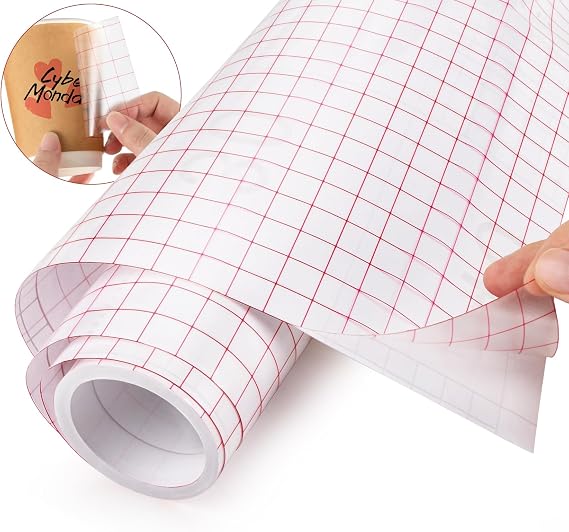 MAQIHAN Transfer Tape for Vinyl - 12 in x 16.4 Ft Vinyl Transfer Paper