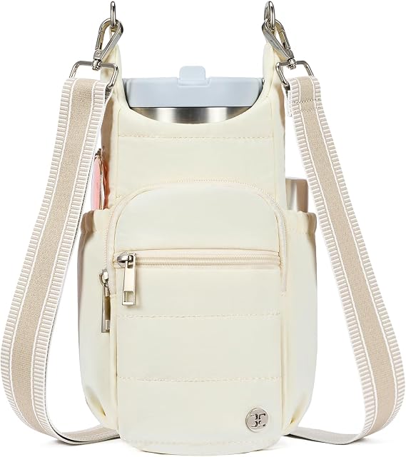 Telena Water Bottle Holder with Strap RFID Crossbody Bags for Women | for Walking, Hiking, Cycling