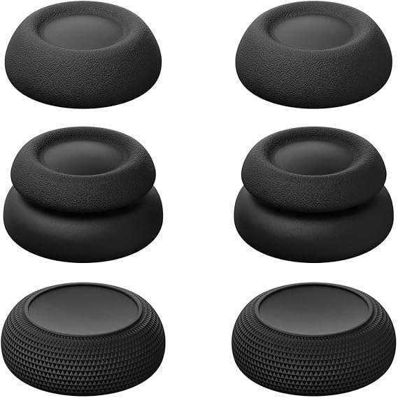 Savage Raven by Skull & Co. Thumb Grips Joystick Cap Analog Stick Cover for PlayStation Portal (Set of 6) - Black