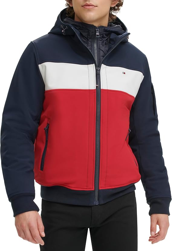 Tommy Hilfiger Men's Soft Shell Active Filled Bomber Jacket