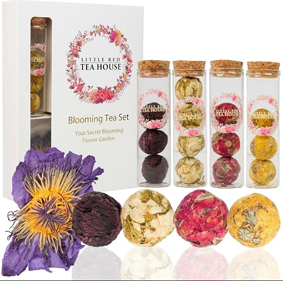 Blooming Tea | Flower Tea Set | Tea Party Favors | Unique Gifts | Small Gifts | Tea Sets for Adults