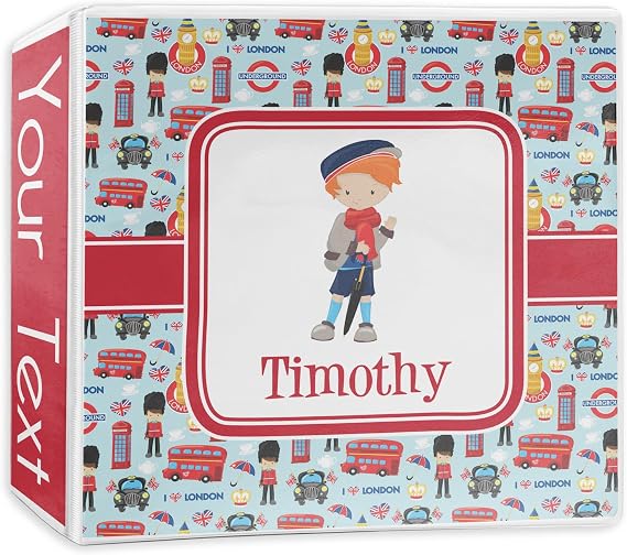 Personalized London 3-Ring Binder - 3 inch