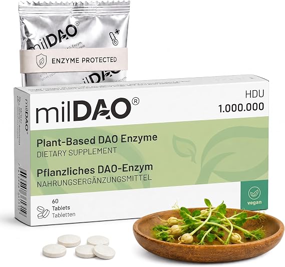 Vegan DAO Enzyme 1,000,000 HDU per Tablet – 60 Tablets