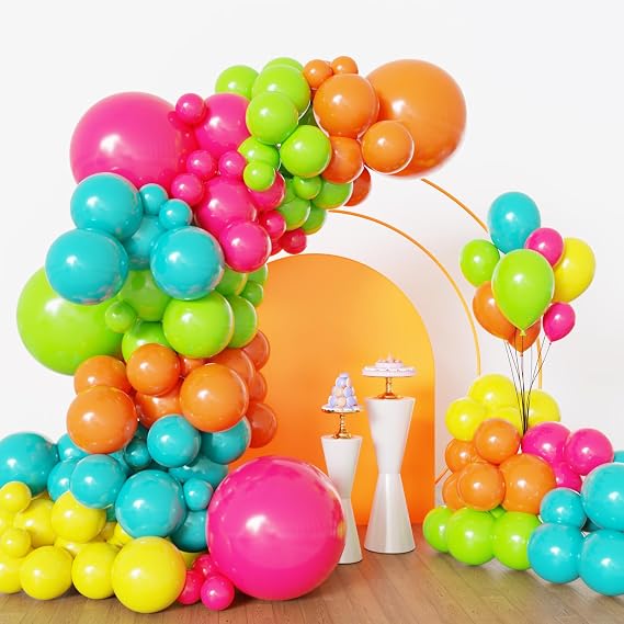 Lukiituke Tropical Balloon Arch Kit, 134Pcs Summer Pool Party Balloons