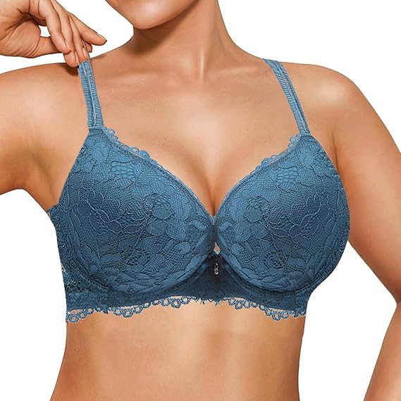 Wireless Bras for Women Seamless Support Comfort Bra with Removable Pads for Everyday Full Coverage Soft Lightweight A17