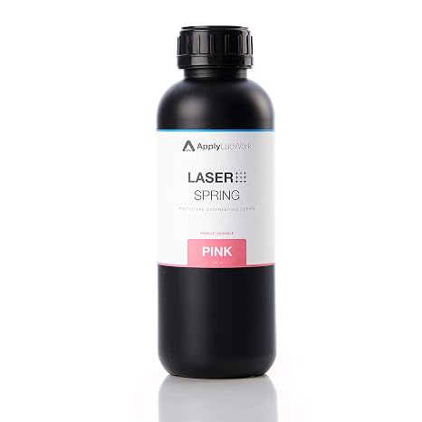 Prototype Engineering Spring Resin, Compatible for SLA Printers/Laser-Based Printers, Quick Spring Back, Highly Resilient, Rubber-Like Feel, Pink Color