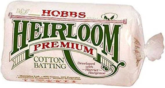 Hobbs Batting Heirloom 80%/20% Cotton/Poly Queen Size: 90" x 108" Quilt Batting