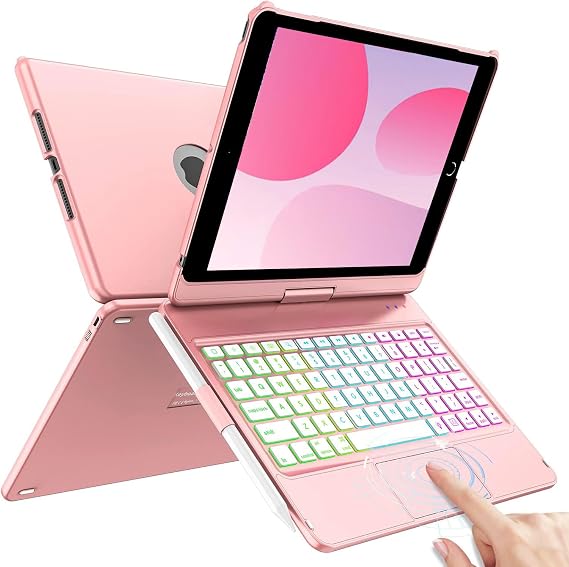 HOTLIFE Keyboard Case for iPad (Rose Gold)