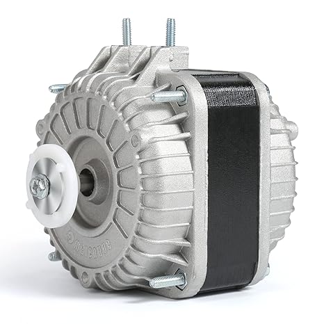 Condenser Fan AC Motor YZF10-20,Input Power 55W Output Power 10W Shaded Pole Motor for Refrigerator,Freezer,Small Ventilation Rquipment,UL Approved (120V 60Hz YZF10-20)