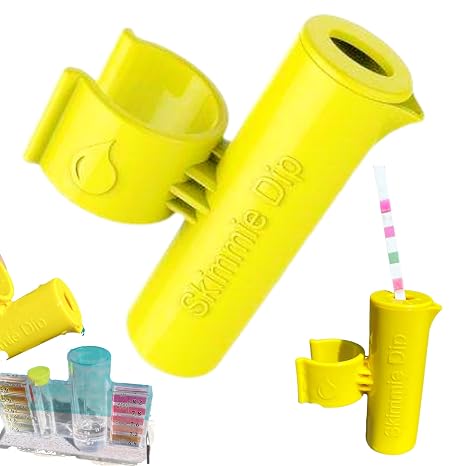 The Skimmie Dip - The Convenient Pool Water Testing Attachment for The Skimmie Pole or Standard Size Pool Pole - Easy and Efficient Water Sample Collection and Testing