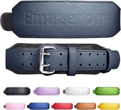 Leather Weight Lifting Belt for Men and Women, Gym Belt Fitness Equipment Lumbar Back Support for Squats Exercise, Deadlift, Powerlifting Workout, Strength Training & Cross Training Small, Grey