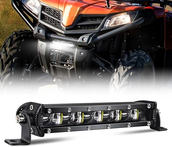 MAYELLO Led Light Bar 7 Inch Single Row Led Work Light Driving Spot Beam