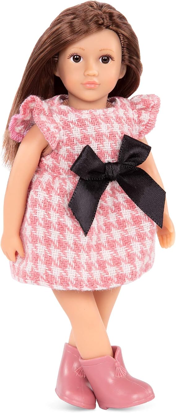 Lori Lilyanna Mini Doll, 6-Inch Fashion Doll with Dress and Booties, Dolls