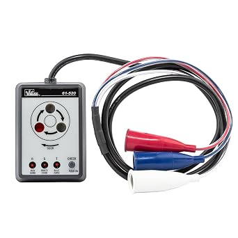 IDEAL INDUSTRIES INC. 61-520 3-Phase Sequence Tester with Color-Coded Insulators, Black