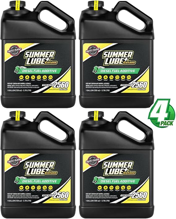 Opti-Lube Summer+ Cetane Booster Diesel Fuel Additive, 4 Gallons