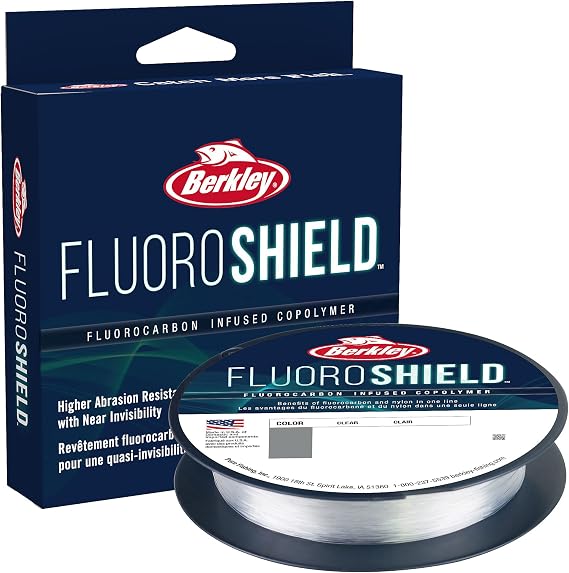 Berkley FluoroShield Fluorocarbon Fishing Line, Transparent