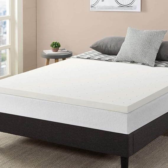 Best Price Mattress 2.5 Inch Ventilated Memory Foam Mattress Topper, CertiPUR-US Certified, King