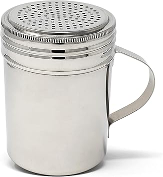 Winware Stainless Steel Dredges 10-Ounce with Handle, Set of 6