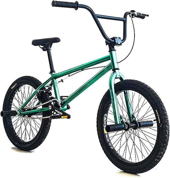 ORDlBMX 20 Inch BMX Bicycle, Stunt Action BMX Bicycle, Adult Kids Beginner Level to Advanced Rider Street Bike, Professional Biketrial/Street BMX Bicycle, 25 x 9T