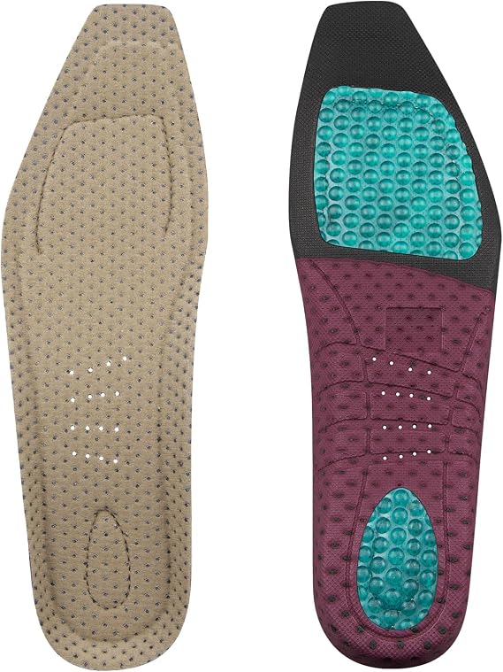 CUNUEN Square Toe Insoles for Ariat Shoes, Replacement Footbeds Footwear Inserts for Work Boot Comfort(Size: W5.5)