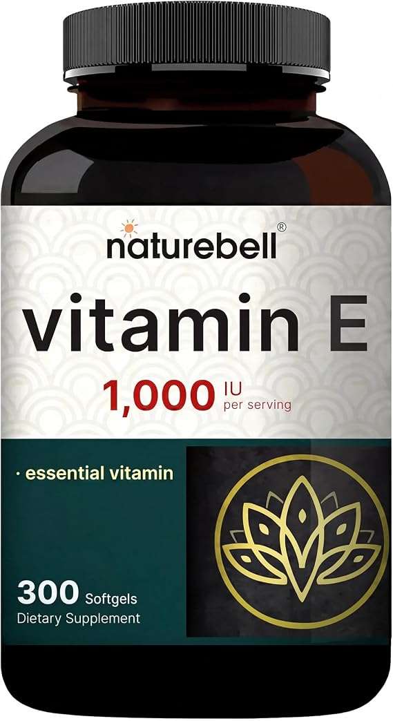 NatureBell Vitamin E 1,000 IU, 300 Softgels