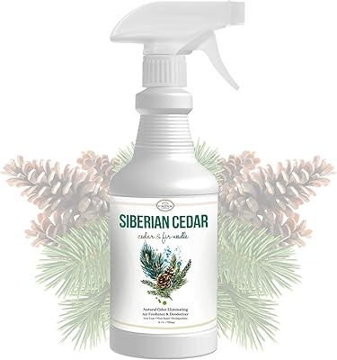 Natural Cedar Oil Spray – 24oz Cedar Spray made with Cedarwood Essential Oil – Sprays in Closets, Cedarwood, Rooms – Use in Closets, Clothes, Cedar Wood Planks – USA Made
