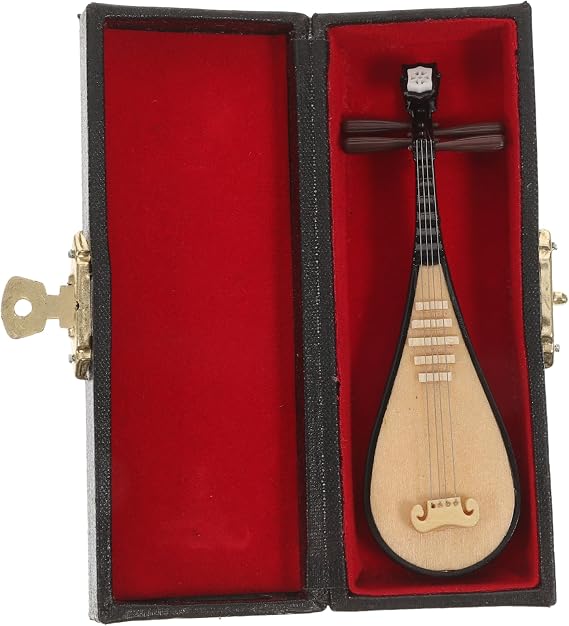 1Pc Lute Pipa Model Small Pipa Musical Instrument Decor for Home Unique Miniature Musical Model for Collectors and Decor Enthusiasts